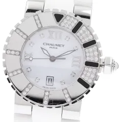 ショーメ Chaumet 622B クラスワン ダイヤベゼル 8Pダイヤ クォーツ ボーイズ 保証書付き_921216のサムネイル