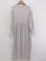◇ Simplicite シンプリシテェ 長袖 膝下丈 ワンピース ベージュ系 レディース P  【中古】 【1211240007929】のサムネイル