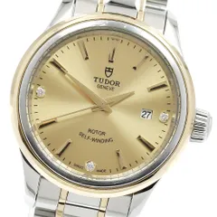 チュードル TUDOR 12103 スタイル デイト 3Pダイヤ 自動巻き レディース 保証書付き_931013のサムネイル