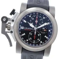 グラハム GRAHAM 2OVKT.B45A クロノファイター オーバーサイズ クロノグラフ 自動巻き メンズ 美品 箱・保証書付き_933557のサムネイル