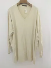 ◇ AMERICAN HOLIC アメリカン ホリック Vネック 長袖 ニット セーター サイズF アイボリー系 レディース P  【1212120001501】