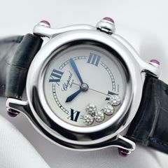 オーバーホール、電池交換済み 正規保証あり ショパール ハッピー