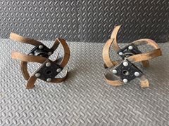 管理機用 耕運機用 鉄車輪 2本セット 赤 耕運機 車輪 中古品【送料無料