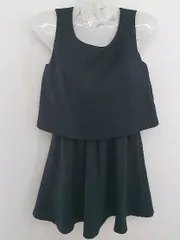 ◇ ◎ ●美品● michell Macaron タグ付 ノースリーブ ミニ ワンピース サイズ XS ネイビー レディース P  【1212230002108】のサムネイル