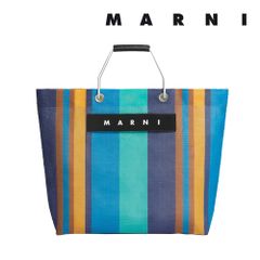 マルニ フラワーカフェ メッシュ トートハンドバッグ モスグリーン 
