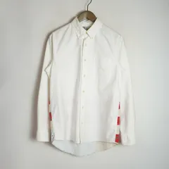 正規 希少 visvim ビズビム ビズヴィム V+V B.D. STARS SHIRT L/S (GIZA OX) 星条旗柄 ボタンダウン 長袖 シャツ 0115205011006 白 1567Q♪のサムネイル