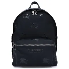 バーバリー 8071036 EKD バックパック リュック デイパックナイロン レザー ブラック シルバー金具 BURBERRY（未使用　展示品）のサムネイル