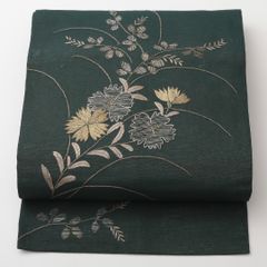 夏物 紗 名古屋帯 絹芭蕉 正絹 中古 グレー 【mm503】 - メルカリ