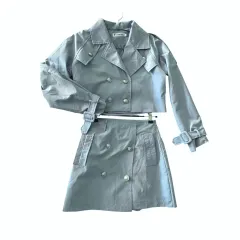 トレンチ ジャケット スカート セット