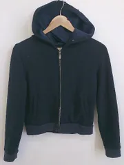 ◇ MISCH MASCH ミッシュマッシュ 裏起毛 ジップアップ パーカー サイズM ネイビー レディース P  【1301060005288】のサムネイル