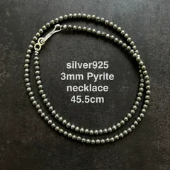silver925 3mmパイライトづくしのネックレス45.5cm Jmugj!(mのサムネイル