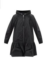美品】モンクレール ナイロン フーデット フリル ブルゾン SARCELL 紺
