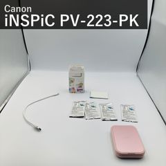 Canon iNSPiC PV-223-PK Pink Mini Photo Printer for Smartphones - Full Color, Inkless, Bluetooth 5.0 Compatible, Includes 50 Sheets of ZINK Photo Paper, Genuine Japanese Product, Mini Printer for Photos