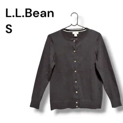 a2564 L.L.Bean スーピマコットン ニットカーディガン ブラック Sサイズのサムネイル
