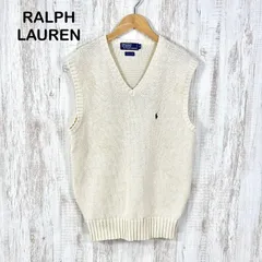 Polo by Ralph Lauren ポロバイラルフローレン Vネック ニット ベスト ホワイト