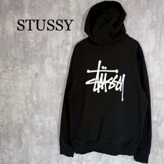 STUSSY】ステューシー 8ボール バックプリント パーカー ☆希少サイズ