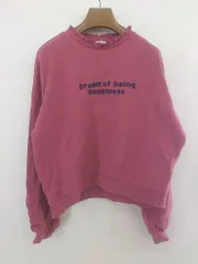 ◇ Pinklatte キッズ 子供服 長袖 トレーナー プルオーバー サイズM レッド レディース E  【1301200000043】