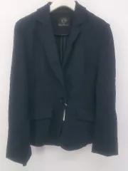 ◇ CLEAR IMPRESSION クリアインプレッション 1B シングル 長袖 テーラード ジャケット サイズ2 ネイビー系 レディース P  【1301210000736】のサムネイル