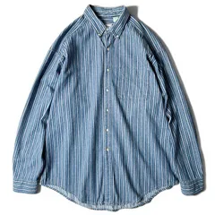 90s USA製 LLBean マルチカラー ストライプ 長袖 コットン ボタンダウン シャツ XL / 90年代 アメリカ製 オールド エルエルビーン LLビーン