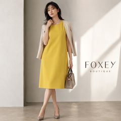 近年美品 希少サイズ40 FOXEY ドレス クレオ 44428 オレンジ