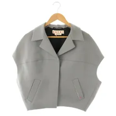 マルニ MARNI 24SS ラウンドスリーブレスジャケット 40 グレー JKMA0300SU /DO ■OSのサムネイル