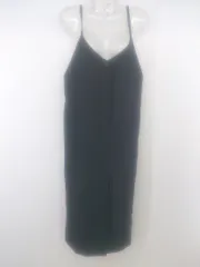 ◇ OPAQUE.CLIP オペーク ドット クリップ フロントボタン 膝下丈 キャミソールワンピース サイズL ブラック レディース P  【1301260014998】のサムネイル