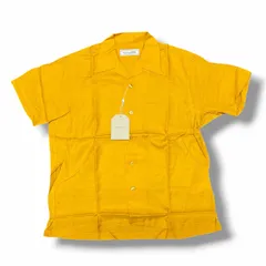 参考上代19800円 未使用 UNIVERSAL PRODUCTS 25SS OPEN COLLOR S/S SHIRTS オープンカラーシャツ ユニバーサルプロダクツ 251-60304 イエロー 1 （12150M）のサムネイル