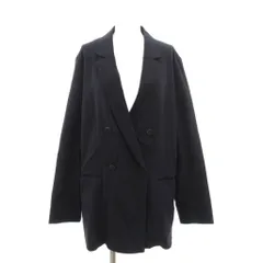 コムサ COMME CA テーラードジャケット ダブルブレスト ノッチドラペル 15 紺 ネイビー /JSのサムネイル