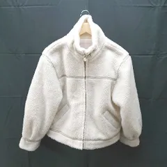 ◇ 31 Sons de mode スタンドカラー ボア レザー パイピング 長袖 ブルゾン サイズ38 アイボリー レディース E  【1301260025833】のサムネイル