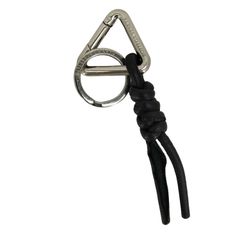 新品未使用】Bottega トライアングル ノット キーリング ブラック