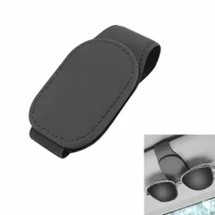車載用メガネクリップ眼鏡ホルダー黒サンバイザーサングラス車用サングラスクリップ多機能クリップ収納クリップ装着しやすく紛失防止柔らかい革置き傷
