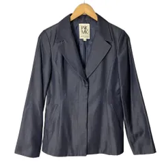 ミッシェルクラン MICHEL KLEIN ウール混 テーラードジャケット 3Bジャケット シングルブレスト 40 L 紺 ネイビー FKDDV-21260 ■GY14 レディースのサムネイル