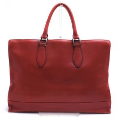 bori PRADA サフィアーノレザー バッグ レッド　ブリーフケース プラダ サフィアーノレザー ブリーフケース - メルカリ