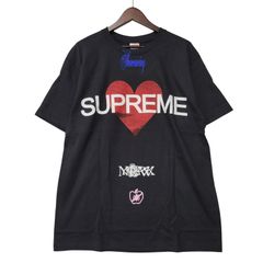Supreme Heart Logo Tシャツ ブラック XL - メルカリ