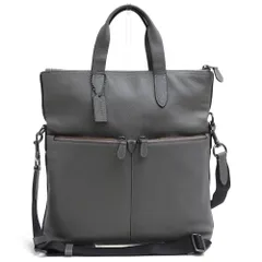 コーチ／COACH バッグ トートバッグ 鞄 ハンドバッグ メンズ 男性 男性用 レザー 革 本革 グレー 灰色  F24840 Metropolitan Utility Tote メトロポリタン ユーティリティ トート ビジネストート 2WAY ショルダーバ
