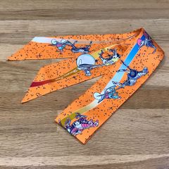 新品未使用 エルメス ツイリー スペースダービー クレーム ブルー