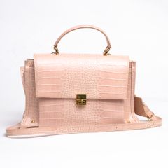 ポティオール／PotioR  バッグ ハンドバッグ 鞄 トートバッグ レディース 女性 女性用 レザー 革 本革 ピンク cr-0071 rachel レイチェル クロコ型押し 2WAY ショルダーバッグ ショルダーストラップ付き ポティオール／PotioR バッグ ハンドバッグ 鞄 トートバッグ