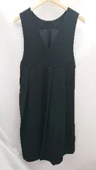 ◇ KBF ジップアップ　裏地　シンプル ノースリーブ ひざ丈 ワンピース サイズ1 ブラック系 レディース E  【1301260048993】のサムネイル