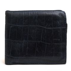 COACH コーチ 二つ折り財布 ミッドナイトネイビー クロコ - メルカリ