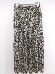◇ PAGEBOY ページボーイ ヒョウ柄 レオパード ロング プリーツ スカート サイズF ベージュ レディース P  【1301270012069】のサムネイル