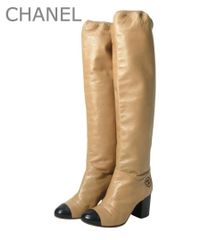 CHANEL ヴィンテージ ロングラムスキングローブ CCロゴ - メルカリ