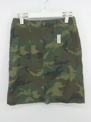 ◇ FREAK'S STORE フリークスストア 迷彩 カモフラ 膝丈 台形 スカート サイズS カーキ レディース P  【1301300003074】のサムネイル