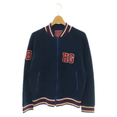 ヒステリックグラマー HYSTERIC GLAMOUR ボアジャケット ブルゾン ジップアップ ロゴ F 青 ブルー /HS ■GY01のサムネイル