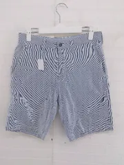 ◇ green label relaxing UNITED ARROWS ストライプ ショート パンツ サイズS ネイビー ホワイト メンズ P  【1301310001626】のサムネイル