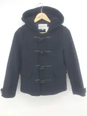 ◇ BEAUTY & YOUTH UNITED ARROWS ウール混 長袖 ダッフル コート サイズS ダークネイビー レディース P  【1301310001039】