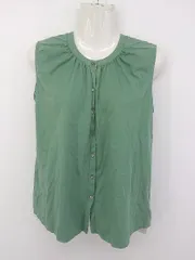 ◇ MELROSE claire メルローズ クレール ノースリーブ シャツ グリーン レディース P  【1301310005198】のサムネイル