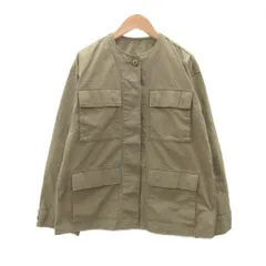 ドレステリア DRESSTERIOR ミリタリージャケット 上着 ミドル丈 36 S ブラウン ノーカラー 無地 /SY39 ■GY99のサムネイル