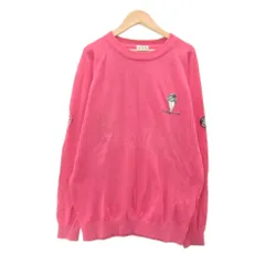 シナコバ SINA COVA ニット カットソー L ピンク クルーネック 長袖 刺繍 /SY40 ■GY99のサムネイル