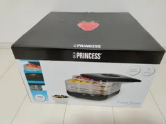 【美品】PRINCESS フードドライヤー タイマー付き 食品乾燥機 野菜乾燥機 果物乾燥機 ジャーキーメーカー タイマー ヘルシー ドライフードメーカー レシピ 日本語説明書付きのサムネイル
