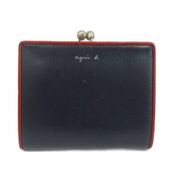 新品箱付き【agnes b. アニエスベー】RiTA 口金 がま口 二つ折り財布 使いやすい♪】アニエスベー ミニ財布 二つ折り がま口 (Agnes b